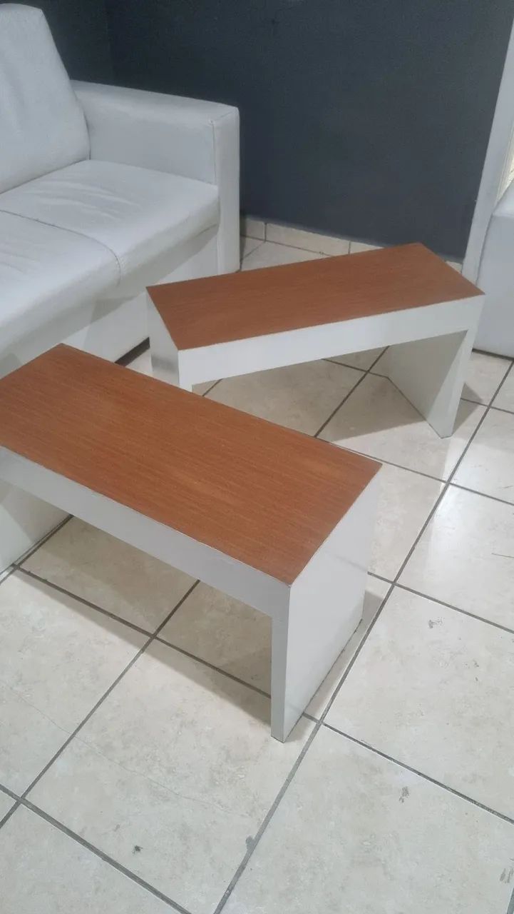 PAR DE MESA DE APOIO LATERAL PARA SALA - Foto 3
