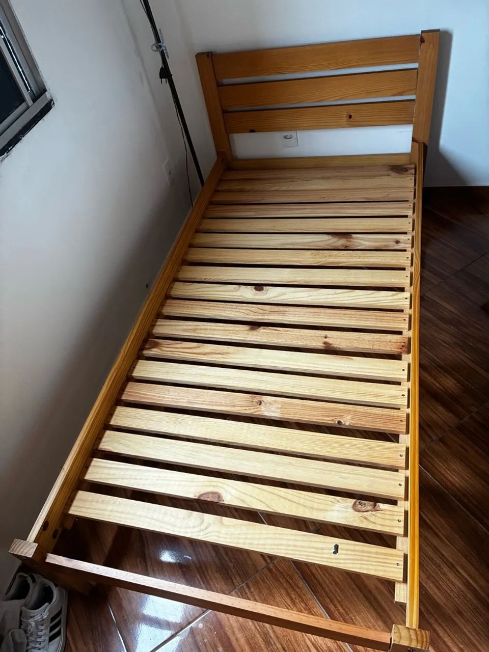 Cama de solteiro de madeira  - Foto 3