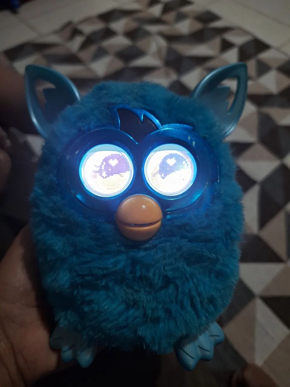 Furby boom azul funcionando perfeitamente importado idioma inglês. - Foto 4