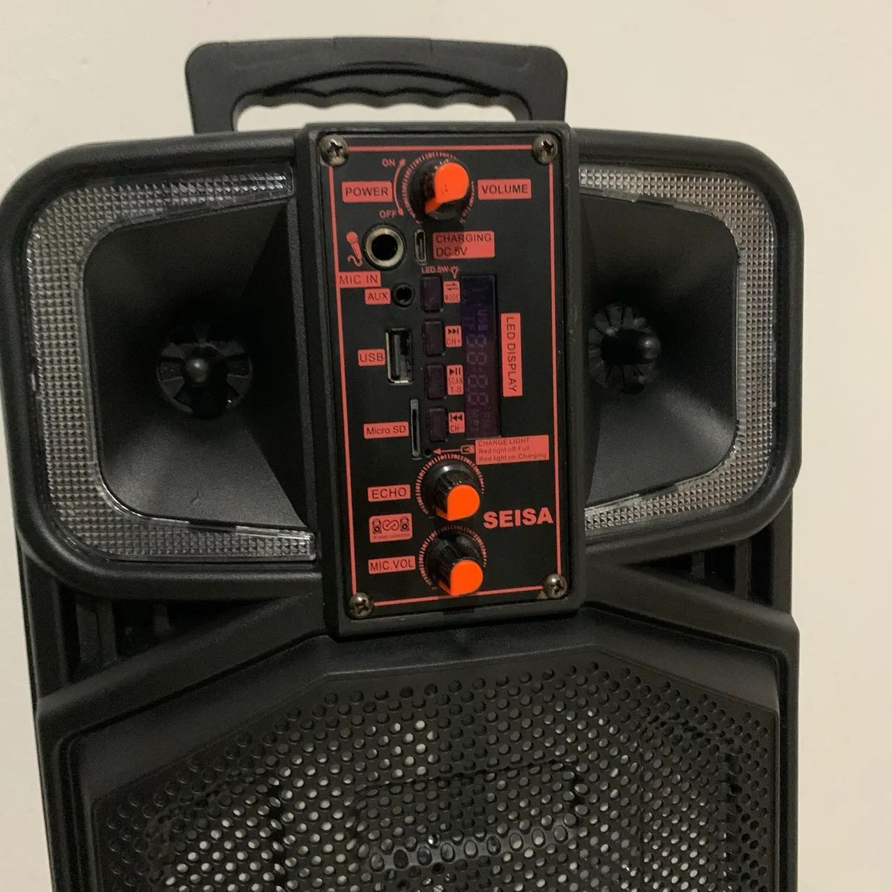 Caixa De Som Seisa Yx-h831 2000w Bluetooth Preta - Foto 2