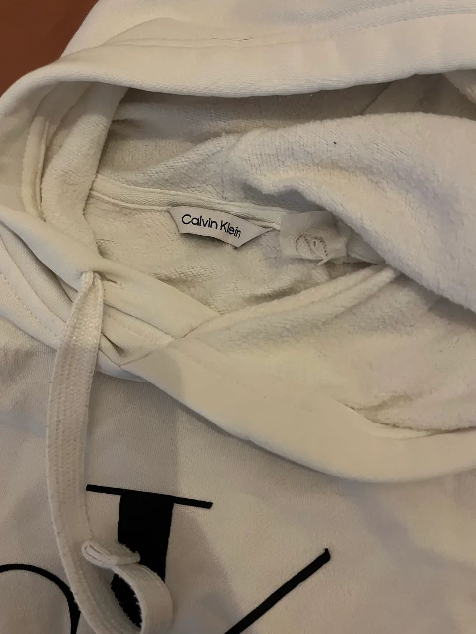 moletom calvin klein jeans branco p - Foto 5