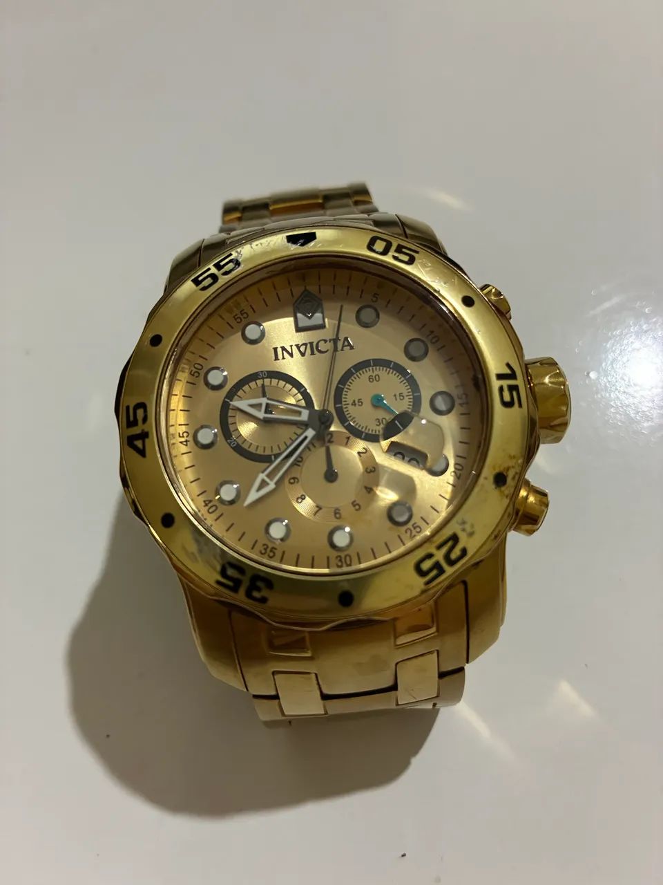 Invicta Pro diver dourado