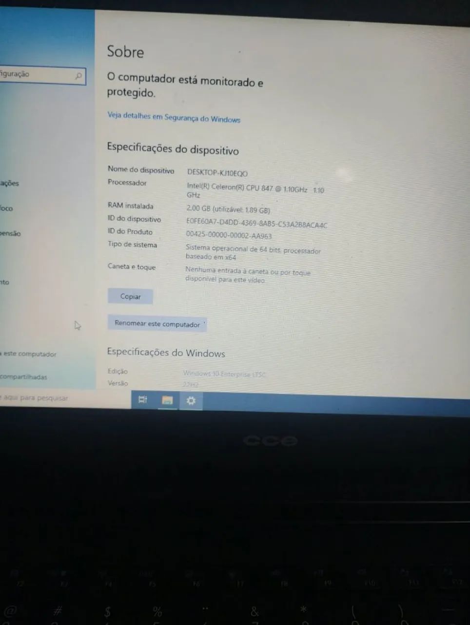 Notebook cce win u25 c detalhes leia  - Foto 5