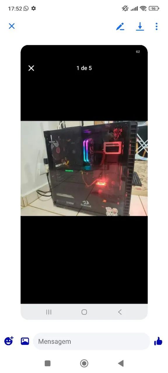 PC Gamer Ryzen - Troco celular - Foto 2