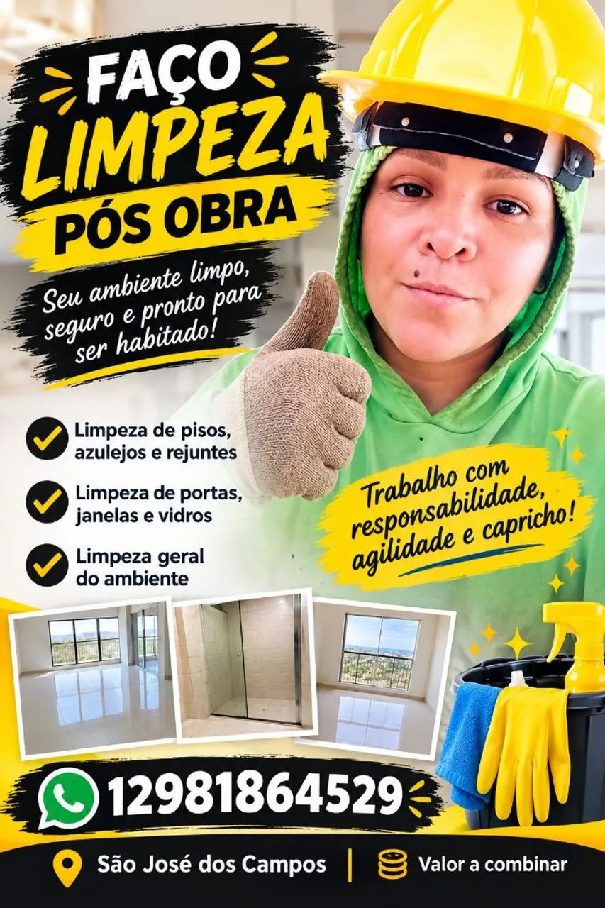 Limpeza pós obras 