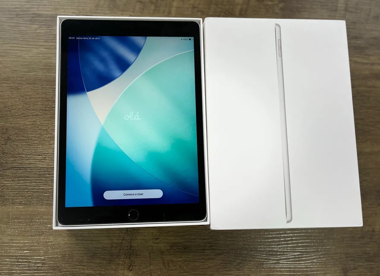 Apple iPad 9 64G 本体 iPad 9 64GB Cinza Espacial - Completo na Caixa + Acessórios