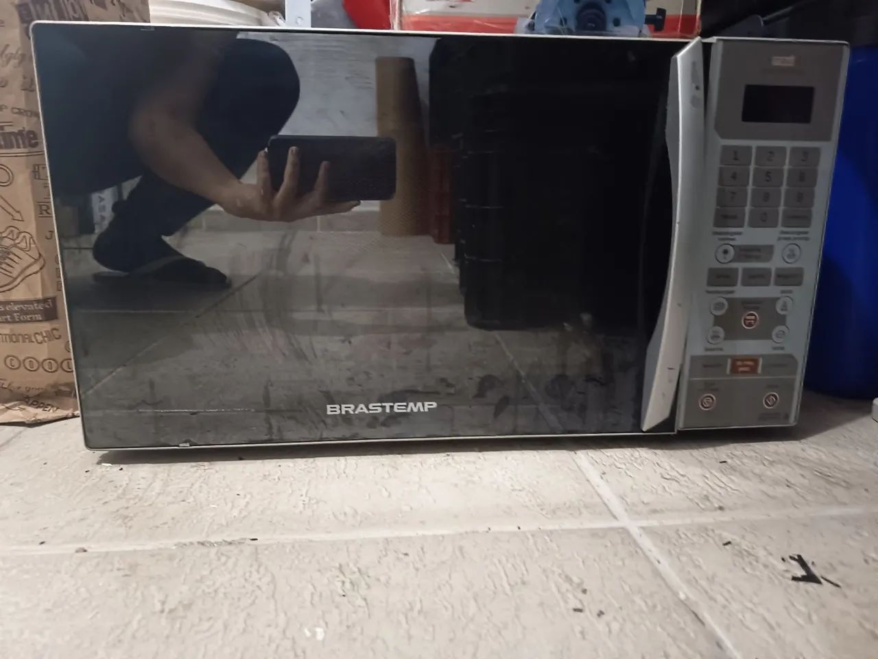 Microondas com defeito