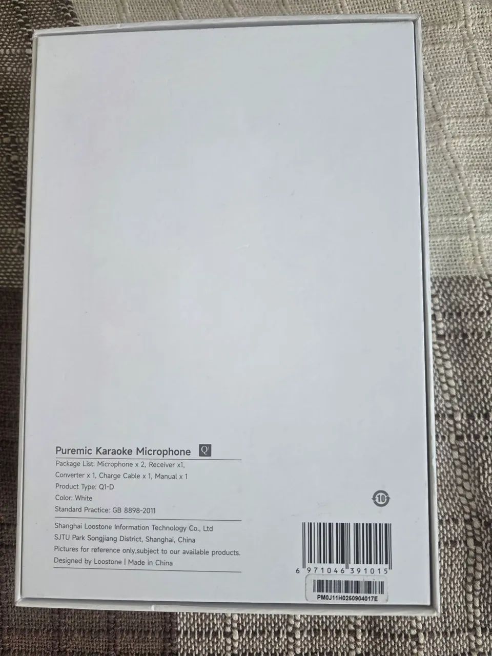 Kit Puremic Q1-D 2 Microfones Sem Fio Karaokê com Receptor - Foto 3