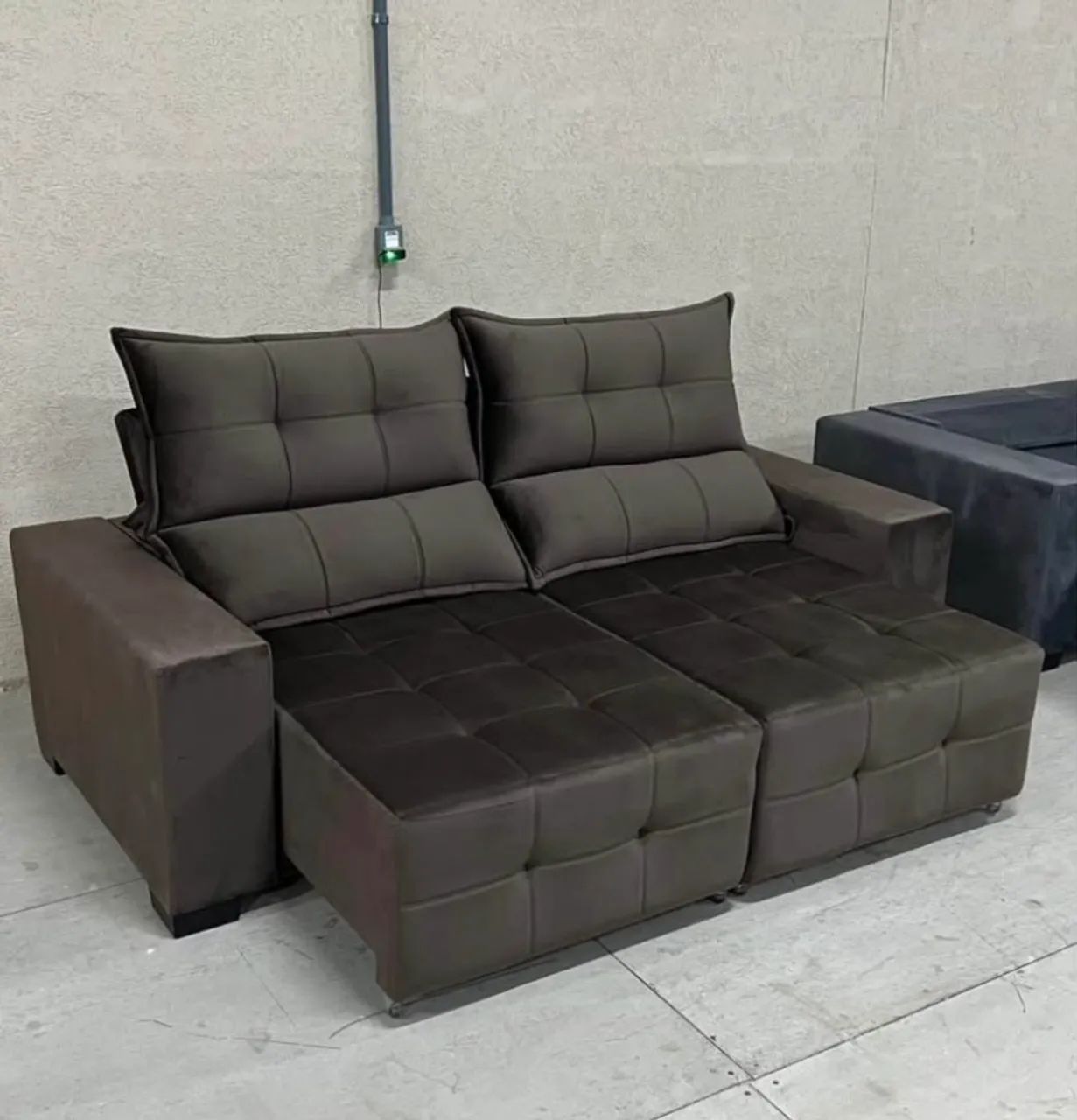 Sofá Cama Retrátil e Reclinável Novo, 2,00m Entrega Grátis