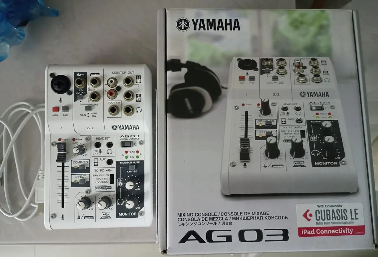 Mesa de som/Interface Yamaha Ag03 