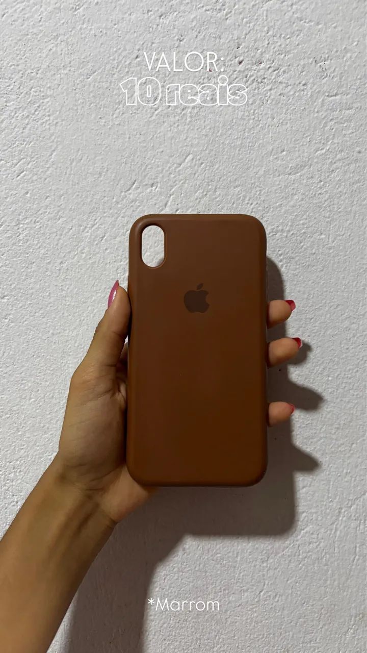 Capinha marrom do iPhone XR