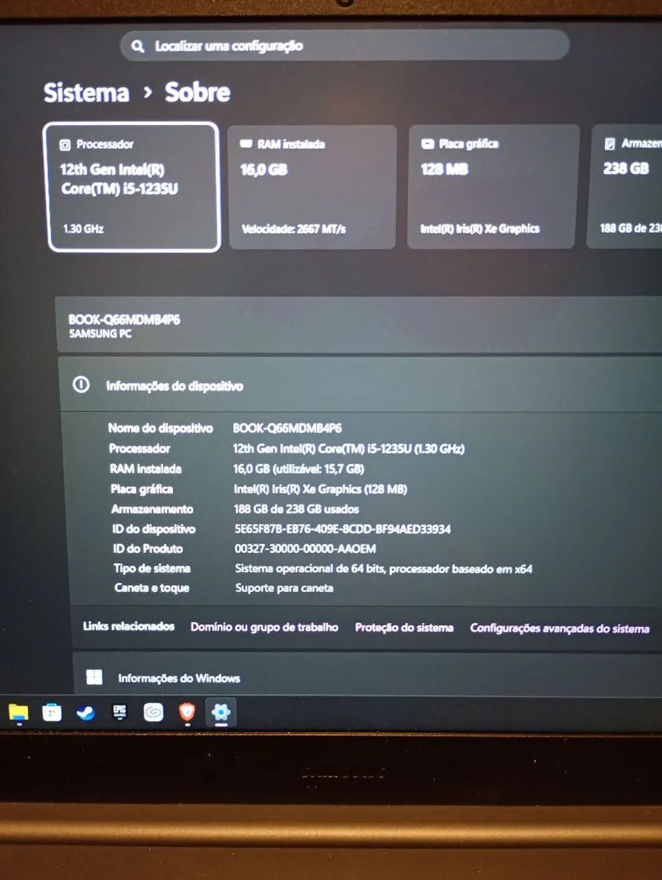 Notebook Samsung Galaxy book 2 - Foto 3