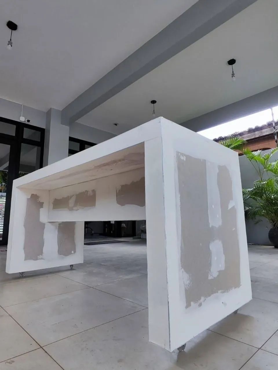 Mesa móvel em drywall - Foto 2