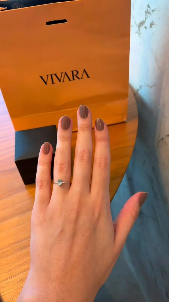 Anel Vivara em Ouro Branco 18k com Topázio Sky Blue - Foto 2