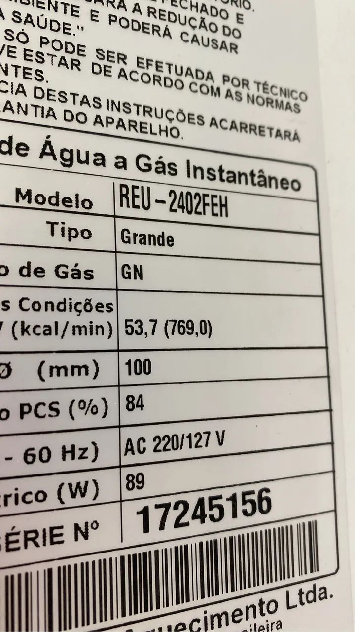 Aquecedor Rinnai  - Foto 2