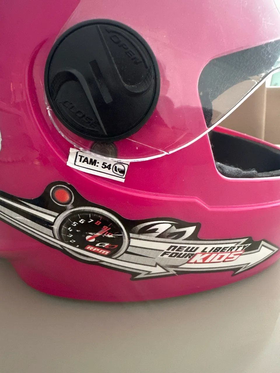 Capacete Rosa tamanho 54 - Foto 2