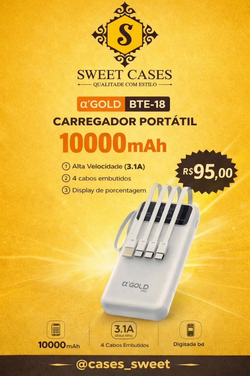 POWER BANK AGOLD BTE-18 - 10000mAh