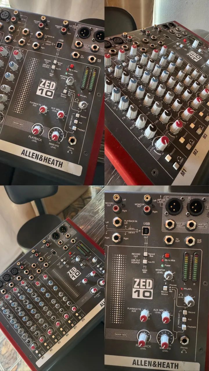 Vendo Mesa de som/Interface ALLEN&HEATH ZED10 