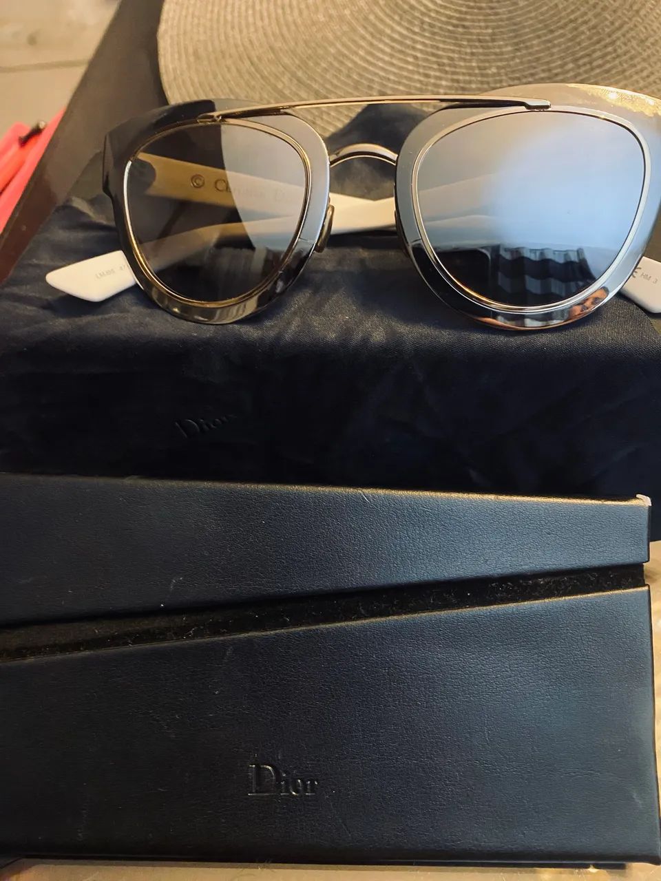 Óculos Dior Gradient Mirrored Chromic LMJ96 . Armação bicolor , lentes espelhadas .  - Foto 4
