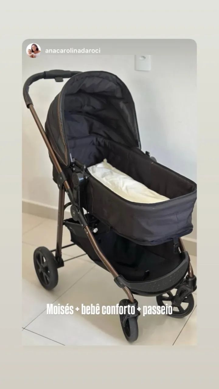 Carrinho de Bebê Galzerano 3 em 1