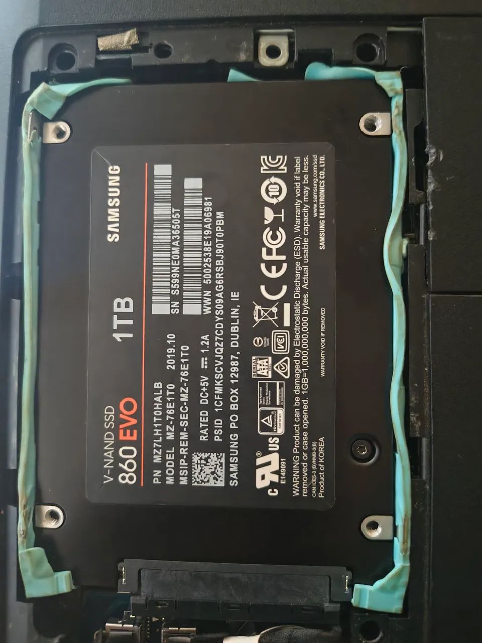 SSD Samsung 860 EVO 1TB SATA III 2.5"