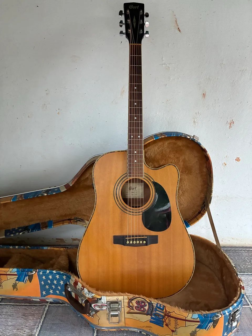 Violão Cort Folk + Case Rígido 