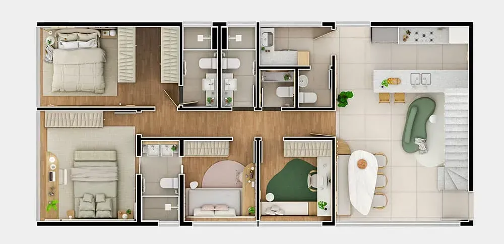 PLANTA 205m²