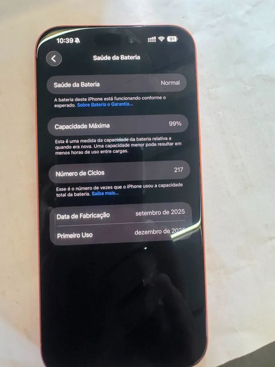 IPHONE 17 PRO MAX - GARANTIA DA APPLE - NOTA FISCAL DA COMPRA  - Foto 3