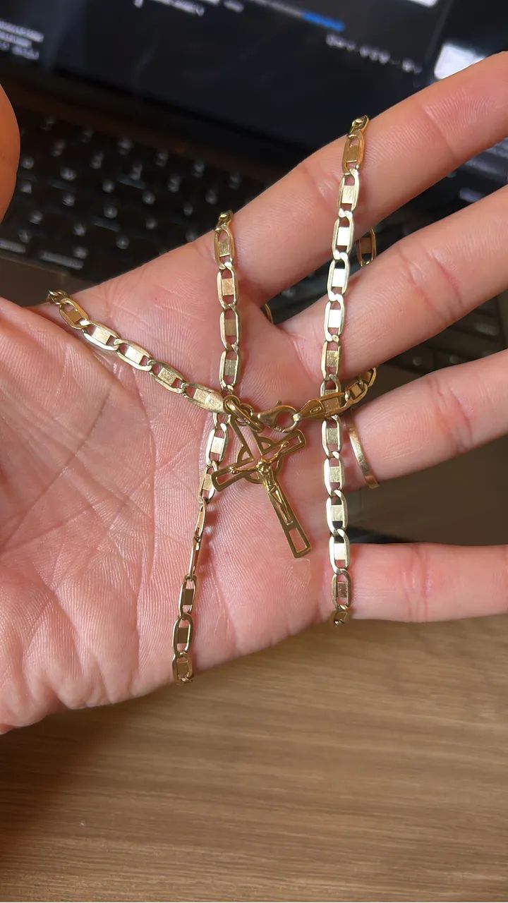 Kit Corrente de Ouro e pulseira 18k  - Foto 2
