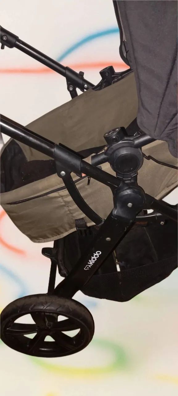 Carrinho de bebê Kiddo + Bebê Conforto - Usado - Foto 2