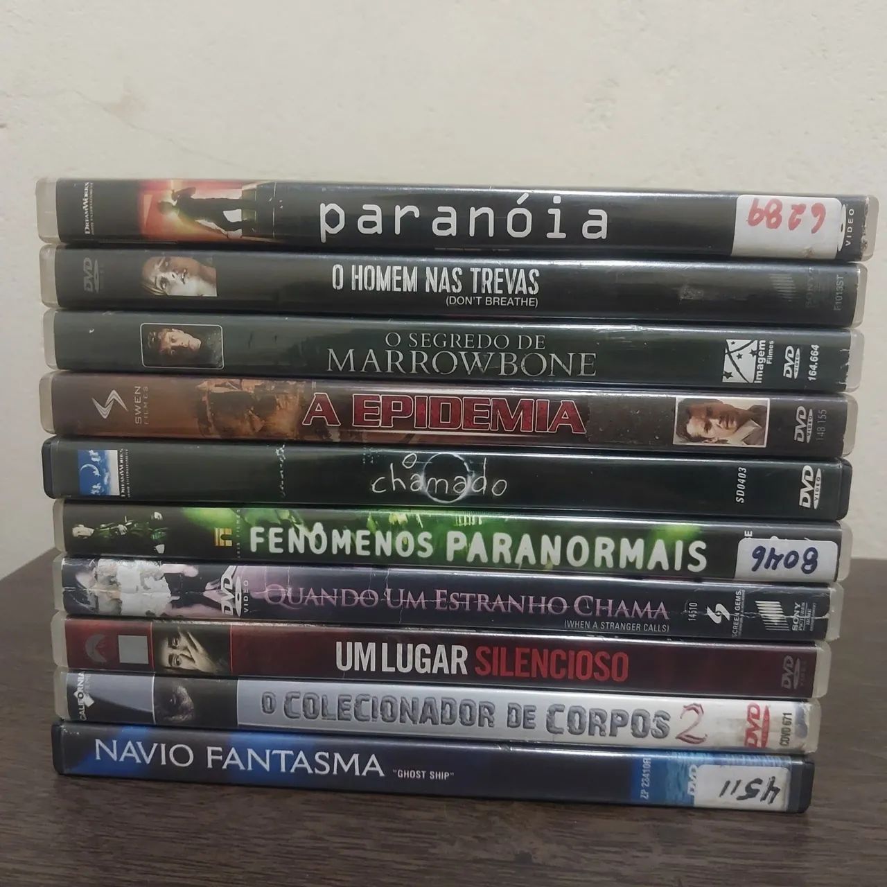 Lote 9 dvds - terror e suspense 