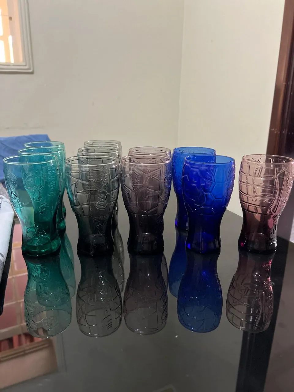 Copo de vidro Coca-Cola-Coleção Copa do Mundo unidade 