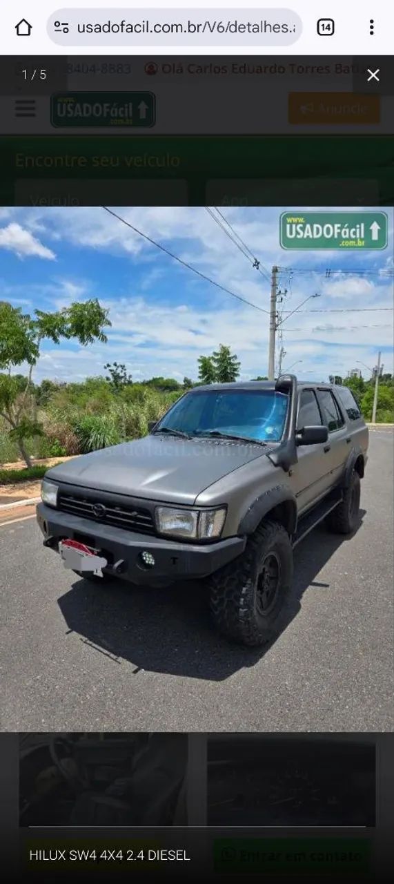Toyota Hilux Hilux SW4 4x4 2.8 Diesel 1993