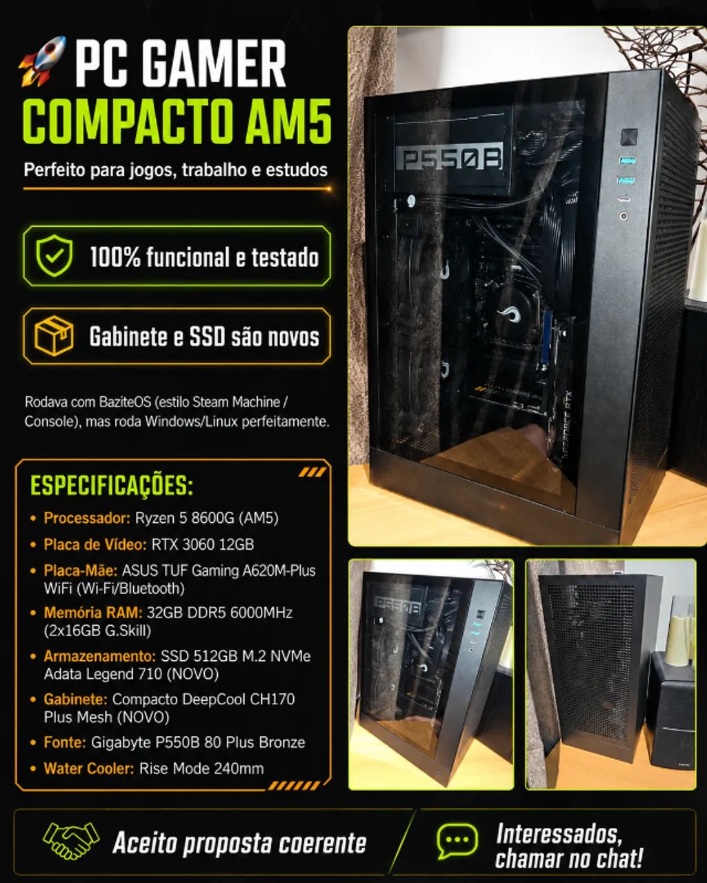 PC GAMER COMPACTO AM5
