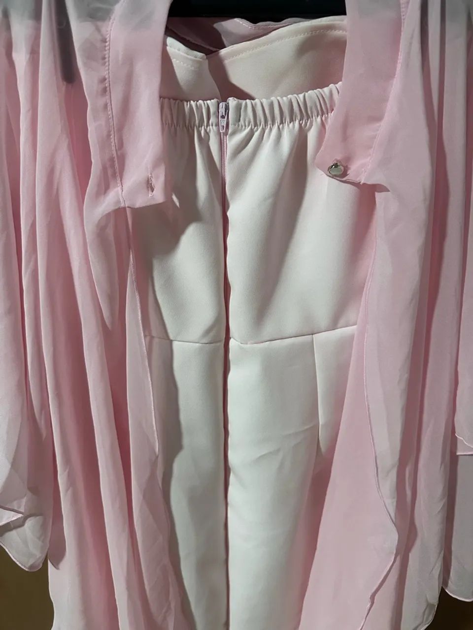 Vestido Capa Rosa - Foto 4