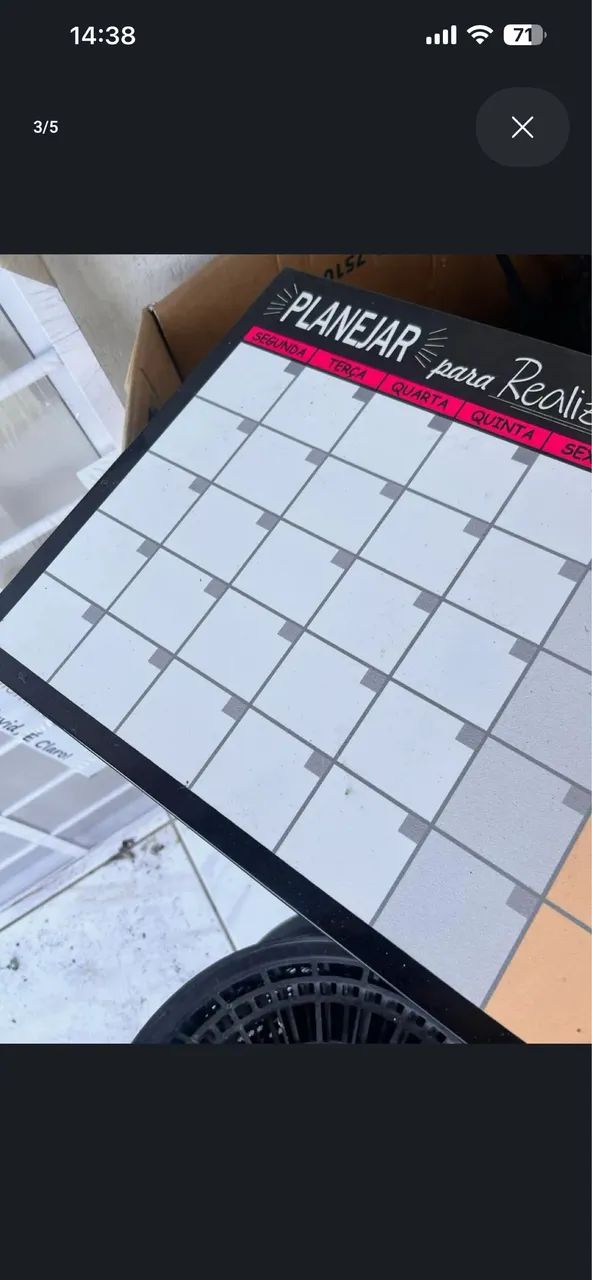 Lousa Planner Magnetico De Parede - Foto 4