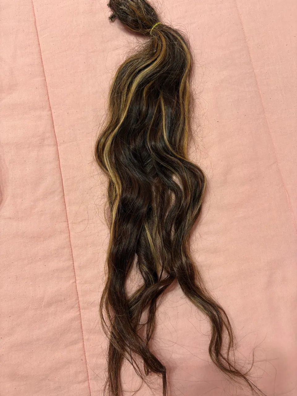 Cabelo Humano Castanho com Luzes - Foto 3