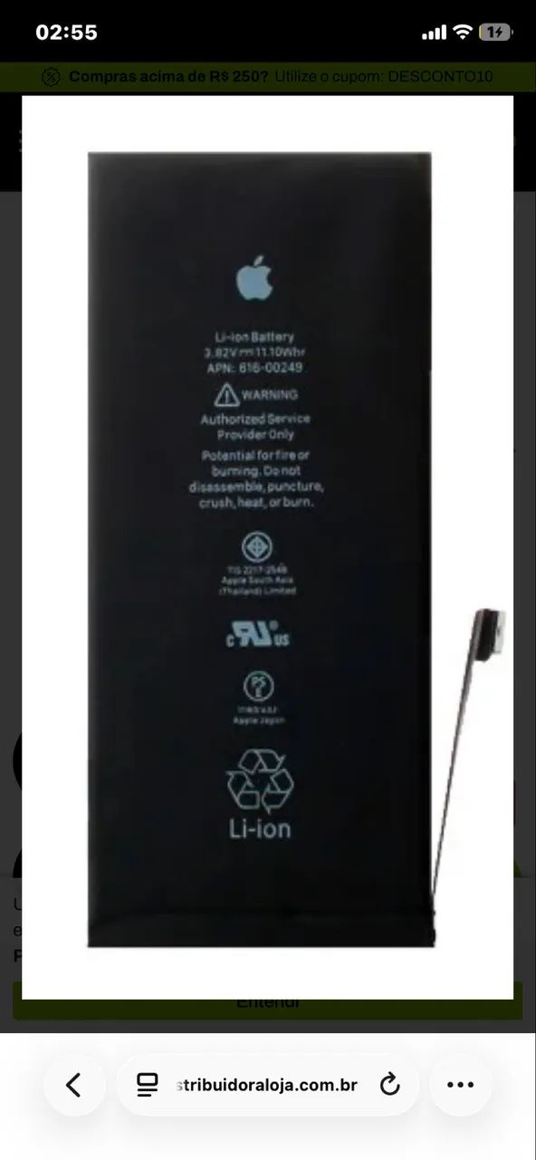 Bateria iPhone 7 Plus 