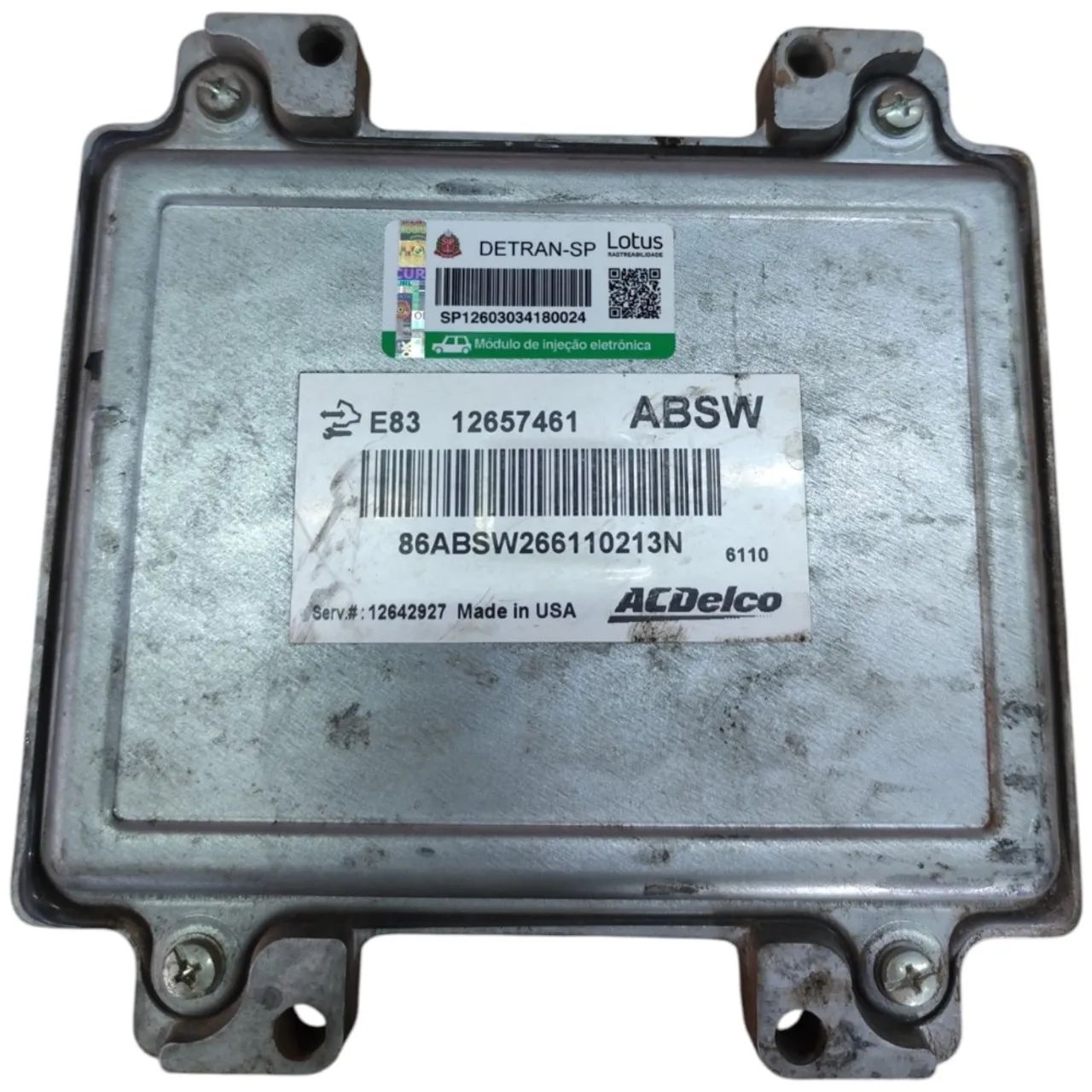 Kit Code Módulo Injeção Gm Spin 1.8 8v Activ Automático 2016