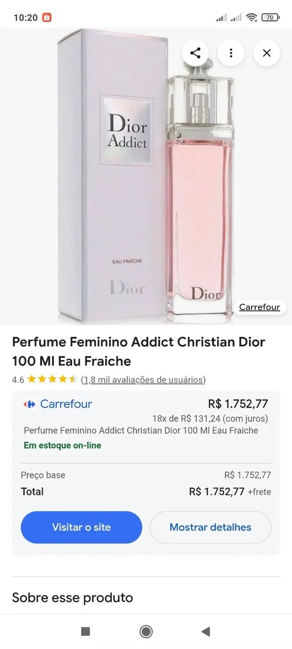 Perfume dior