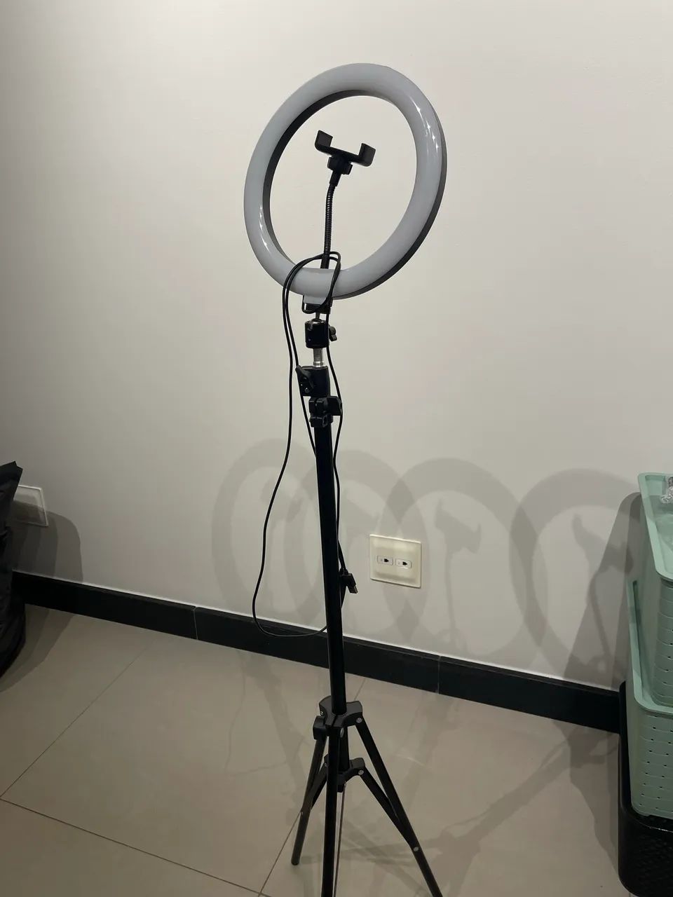     Ring Light com suporte para celular