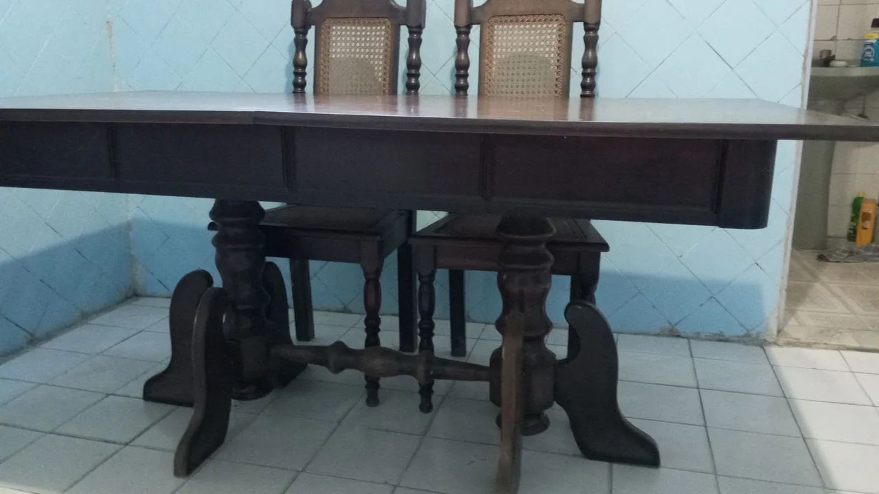 Mesa madeira antiga  - Foto 3