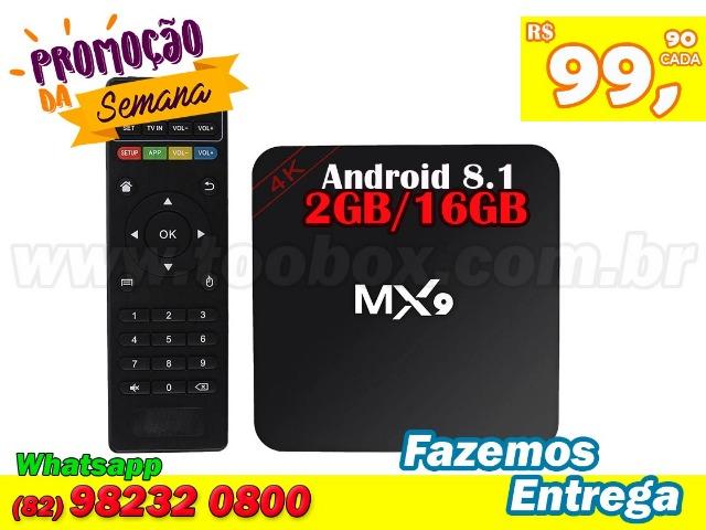 TV Box MX9 Android 7.1 - 2G RAM 16G ROM - Fazemos Entregas