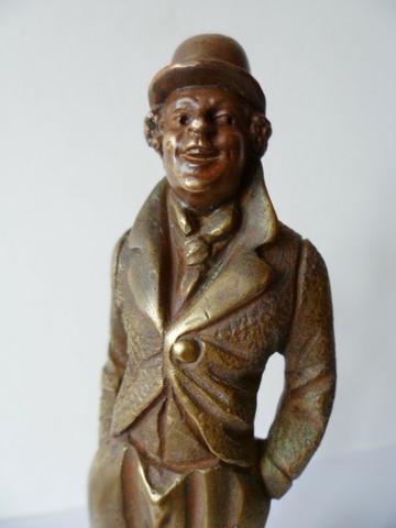 Natal! Escultura Rararíssima: Estatueta de Charles Chaplin em Bronze por Lorrin - Foto 4