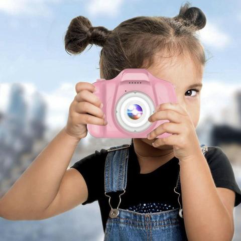 Câmera Digital Para Crianças LP005 Infantil Display 2 Pol HD Recarregável Prova de Choque - Foto 4