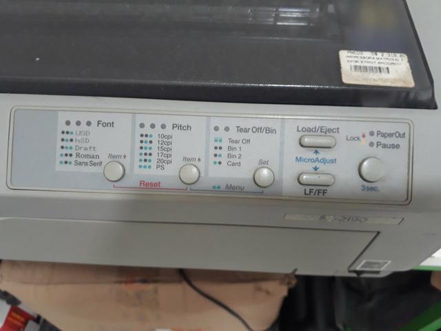 Impressora matricial EPSON FX2190 em perfeito estado - Foto 2