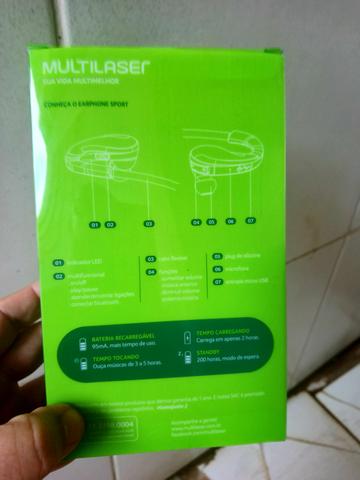 Fone de ouvido ( earphone sports) multilaser - Foto 4