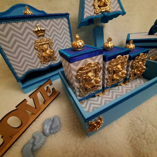 Kit higiene bebê em mdf linha super luxo - Foto 3