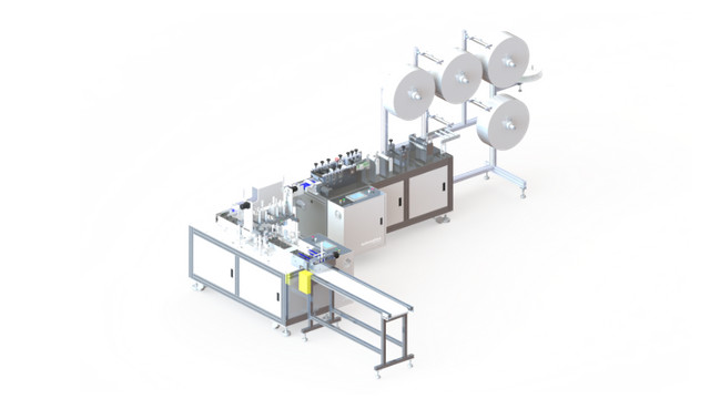 Máquina Nacional para Fabricação de Máscara Cirúrgica Descartável