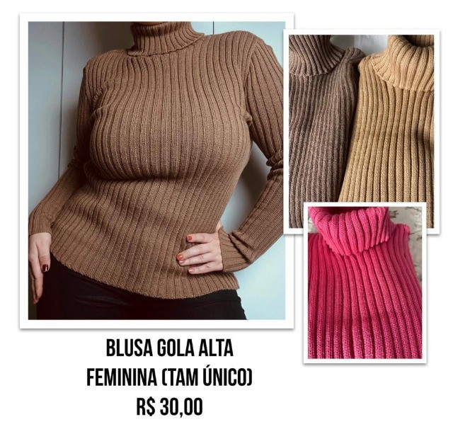 blusas de lã feminina atacado